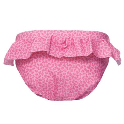 Zoe Bikini Pants Pink Flowers Petit Crabe