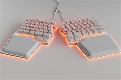 This ergonomic keyboard allows users to customize each key's placement ...