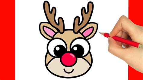 Wie zeichnet man ein ganz einfaches Rentier? Zeichnen EINFACH - YouTube