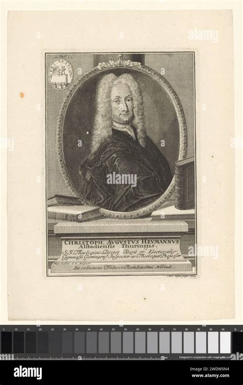 Portrait van Christoph August Heumann Michael Rössler 1715 1777