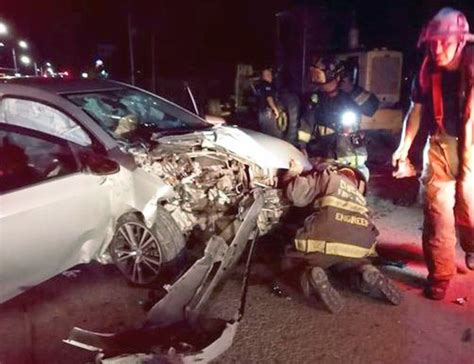 Mujer Resultó Herida Prensada En Accidente Automovilístico El