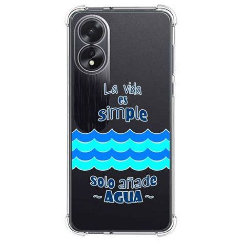 Funda Silicona Antigolpes Para Oppo A38 4g Diseño Agua Dibujos con