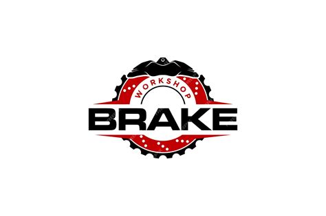 Premium Vector Brake Pads Disk Brake Logo Design Automotive Car