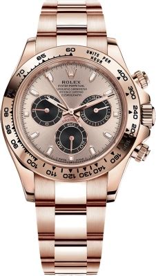 116505 Sundust Black Index Rolex Cosmograph Daytona Everose Gold Mens Watch