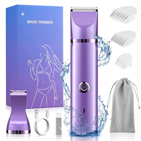 YBLNTEK Rechargeable Bikini Trimmer For Women 2 In 1 Electric Razor