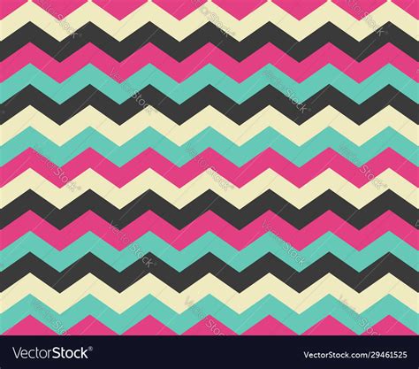 Zigzag pattern seamless zig zag background color Vector Image