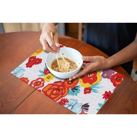 Ruvanti Placemat Pack Dining Table Rectangle Placemats Cotton