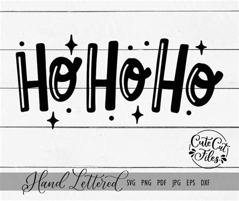 Hohoho Svg Png Ho Ho Ho Christmas Svg Santa Svg Holiday Etsy