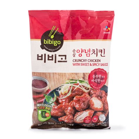 Cj Bibigo Korean Crunchy Chicken With Sweet And Spicy Sauce Frozen Weee