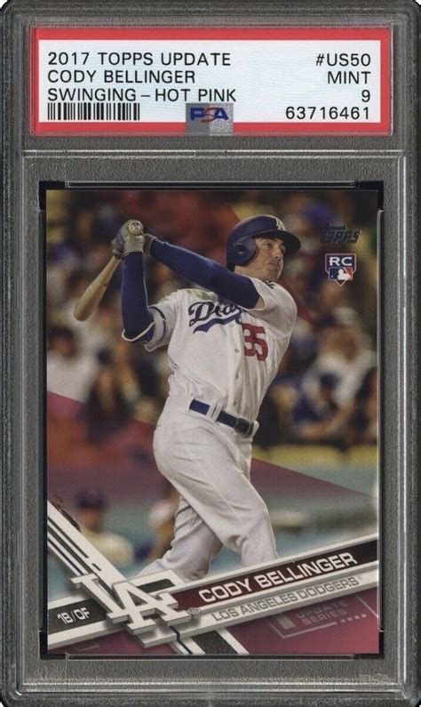 Topps Update Cody Bellinger Rc Mothers Day Pink Rookie Card