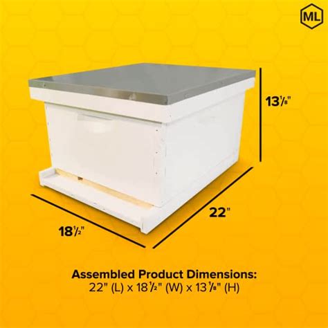 Mann Lake Complete Bee Hive Kit Fully Assembled Beginner Friendly Bee