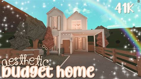 41k Aesthetic Budget House ୨୧ Bloxburg Speedbuild Luminto Youtube