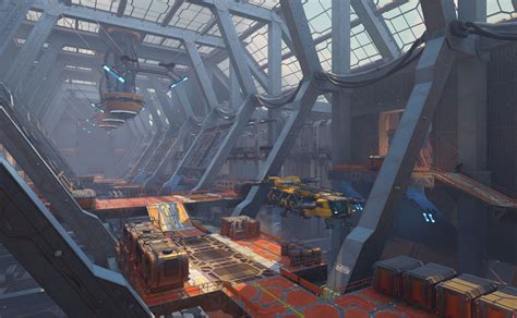 Rhubarbes Scifi Interior Sci Fi Environment Concept Art