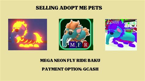 MEGA NEON FLY RIDE BAKU ADOPT ME on Carousell