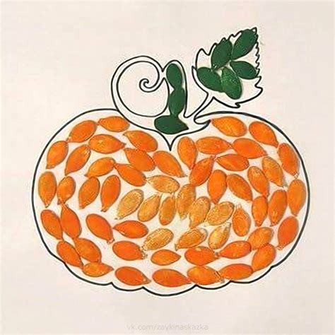 Поделки из тыквенных семечек своими руками - фото и картинки: 68 штук