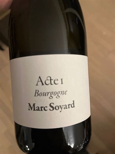 Nv Domaine De La Cras Marc Soyard Bourgogne Blanc Acte I France