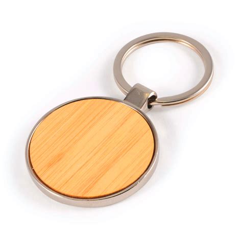 Promotional Bamboo Detailed Keyrings Promotion Products