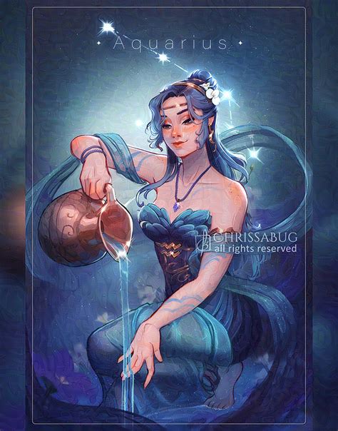 Zodiac Aquarius By Chrissabug On Deviantart