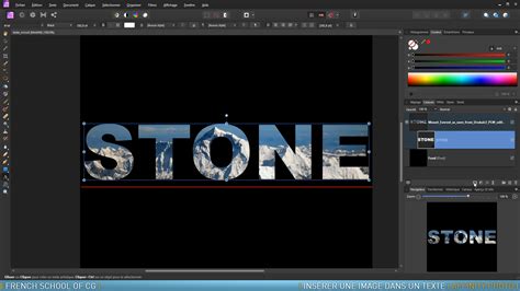 TUTO Gratuit Affinity Photo Incruster Une Image Dans Un Texte Sur