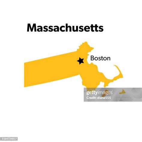 Massachusetts State Vector Map Photos And Premium High Res Pictures Getty Images