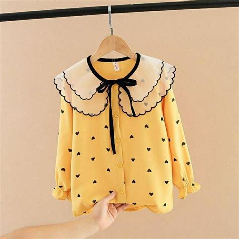 Jual Kemeja Anak Perempuan 5tahun Sampai 10tahun Blouse Anak Cewek