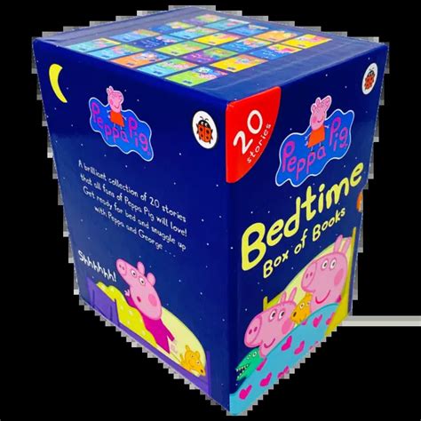 PEPPA PIG BEDTIME Stories 20 Books Children Pack Hardback Box Set By ...