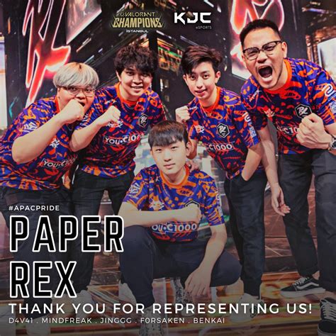 KJC ESports On Twitter THANK YOU FOR REPRESENTING US PAPER REX Once