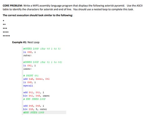 Core Problem Write A Mips Assembly Language Program Chegg