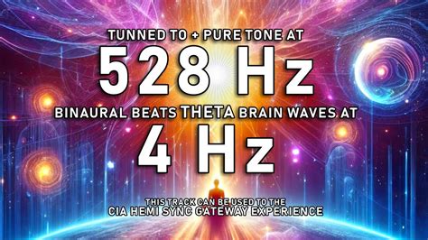 528 Hz Tunning Pure Sine Wave Theta Brain Waves At 4Hz Hemisphere