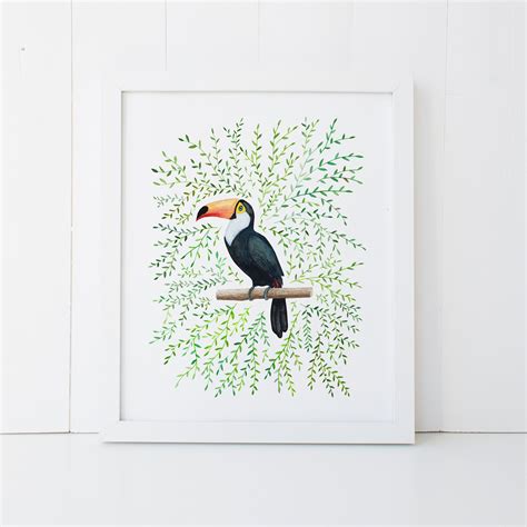 Toucan Print Toucan Art Print Toucan Art Tropical Bird Art - Etsy