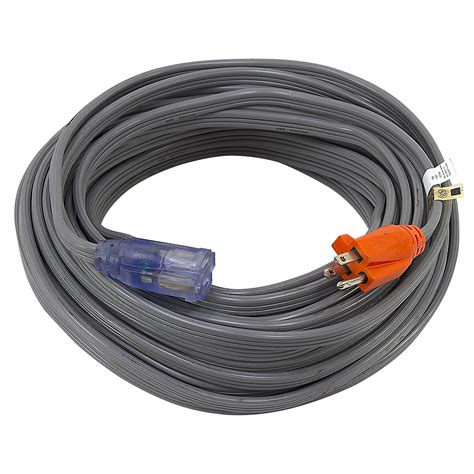 75 Ft 14 3 Gray Extension Cord Extension Cords Power Cords Line