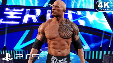 Wwe K Ps The Rock Vs Triple H Wrestlemania Match K Ultra Hd