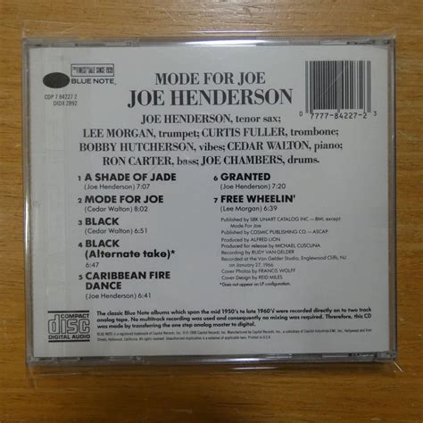 Yahoo オークション 41102787 【cd】joe Henderson Mode For Joe C