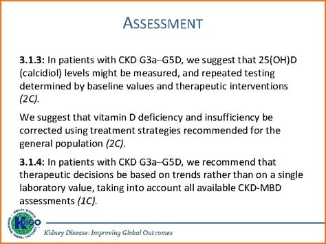 KDIGO 2017 Clinical Practice Guideline Update DIAGNOSIS EVALUATION