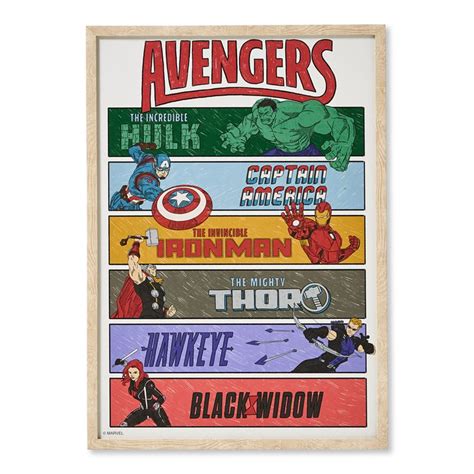 Adairs Kids - Marvel Avengers Assemble Wall Art | Adairs