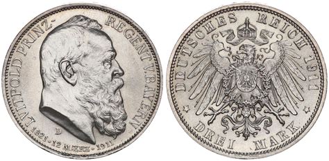 Bayern Deutsches Kaiserreich Mark Bayern Reichsmark D