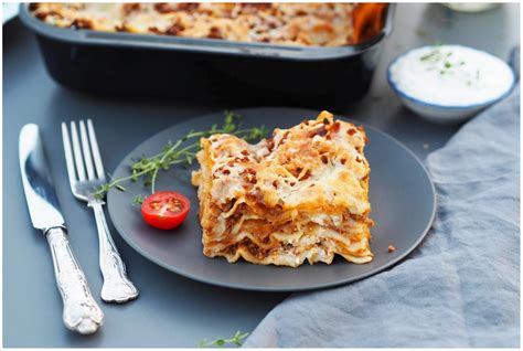 Italienischer Klassiker Lasagne Abendessen Mittagessen Wiewowasistgut