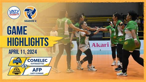 Comelec Suffragettes Vs Afp Lady Gunnar Game Highlights April