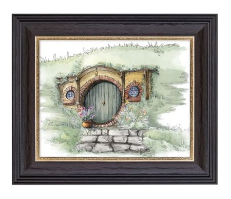 Hobbiton Hobbit Hole Drawing Print 8x11 Etsy