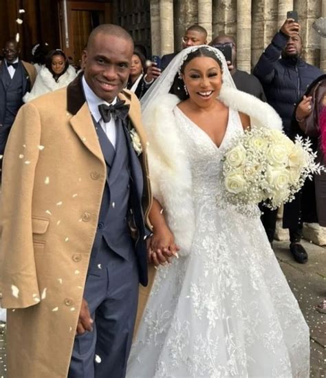 Jaw-dropping photos and video from Rita Dominic's church wedding in UK ...