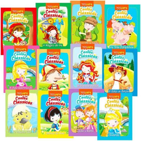 Contos De Fadas Infantis - Contos de Fadas Clássicos Coleção 12 Mini Livros - Ciranda Cultural ...