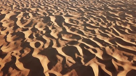 Aerial Top View On Sand Dunes In Sahara Desert Stock Footage Videohive