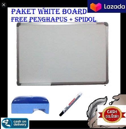 Papan White Board Besar Papan Tulis Gantung Ukuran X Cm Lazada