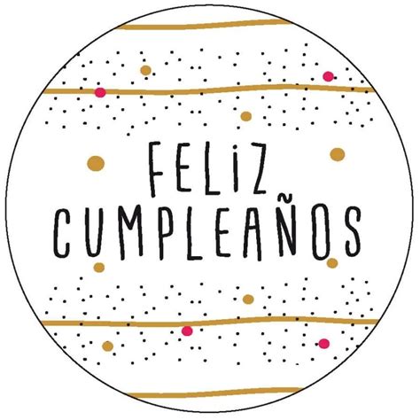 Etiqueta De Cumpleaños Tamaño Mini Imprimibles Feliz Cumpleaños