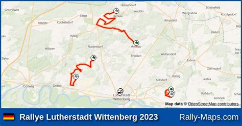 Mapy Zaplanuj Rallye Lutherstadt Wittenberg 2023 ADMV RajdTrasa Pl