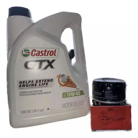 Kit Cambio De Aceite Castrol 10w40 Gl Filtro De Aceite Envío gratis