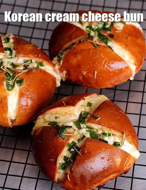 Korean cream cheese bun | Korean garlic bread | cheese garlic bun