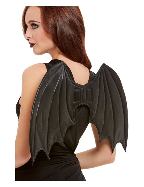 Ailes Chauve Souris Matelass Es Noires Cm Adulte Accessoires Meta