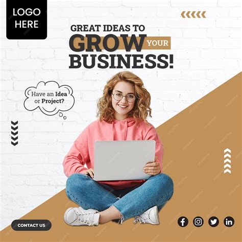 Premium PSD | Business Social Media grow social media post