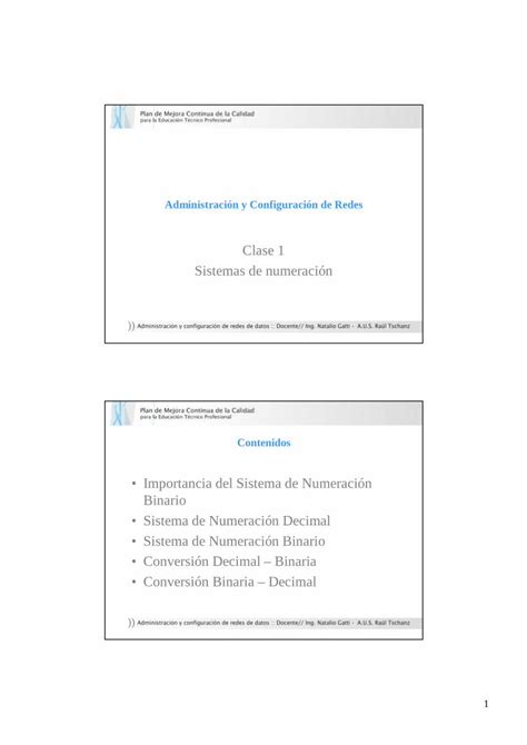 Pdf Clase Sistemas De Numeraci N Pdf File Administraci N Y